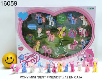 Imagen de PONY MINI "BEST FRIENDS" x 12 EN CAJA 9.24